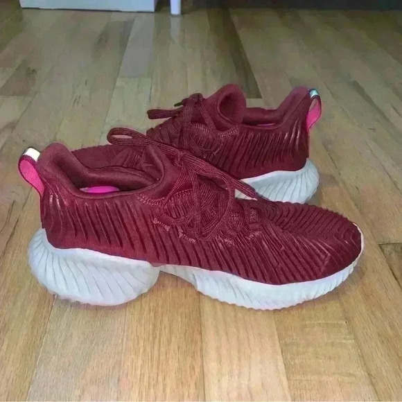 Women’s Adidas Alphabounce Instinct Burgundy Sneakers Continental Soles Size 6.5 - Picture 4 of 10
